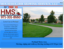 Tablet Screenshot of householdermowingservice.com